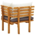thumbnail image 5 of vidaXL Patio Corner Sofa with Cushions Solid Acacia Wood, 5 of 8