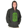 thumbnail image 3 of Funny Zombies Like Me For My Brains Zip Hoodie Sweatshirt Men Brisco Brands S, 3 of 6