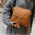 thumbnail image 5 of Fashion women's bag tassel small bag casual portable messenger shoulder bag, 5 of 5