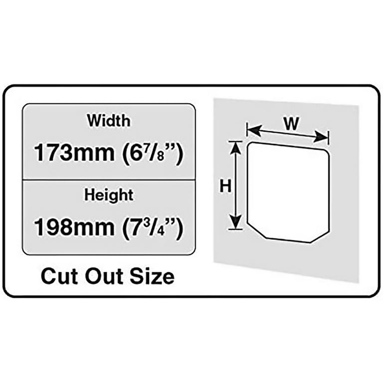 Cat Mate 4 Way Locking Cat Door with Rotary Locking Control and Durable Rigid Flap White