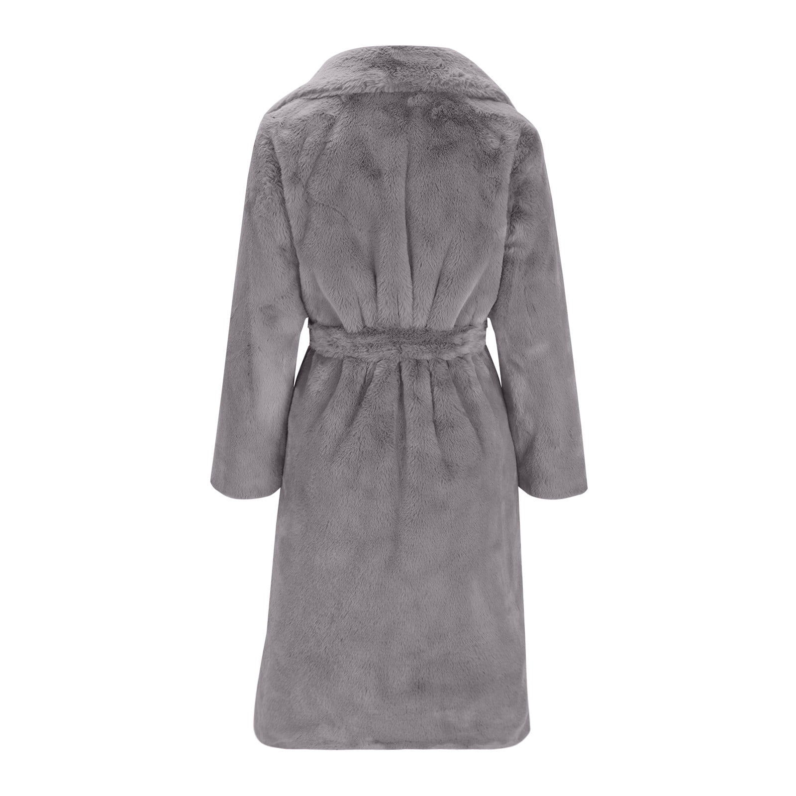 HTNBO Women's Faux Fur Coat Fuzzy Warm Winter Long Fur Jackets
