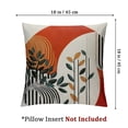 thumbnail image 4 of Boho Summer Pillow Covers  Burnt Orange Tropical Leaf Outdoor Decorative Throw Pillows, Mid Century Abstract Art Farmhouse Decor Pillowcase Cushion Cover for Couch Sofa, 4 of 7