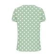 thumbnail image 4 of Fmbrln Womens Summer Polka Print Short Sleeve Tops Fashion V Neck Boho T-Shirts Casual Loose Vacation Beach Tees Blouse, 4 of 5