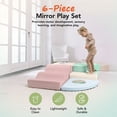 thumbnail image 2 of KIDKII 6 Piece Set Mirror Soft Play Foam Climbing Sensory Blocks Toddler Toy, Pastel, 2 of 8
