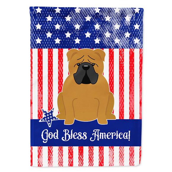 Carolines Treasures BB3117GF Patriotic USA English Bulldog Red Garden Size Flag