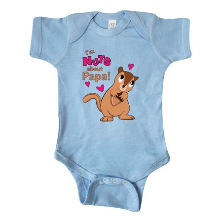 

Inktastic I m Nuts About Papa Gift Baby Boy or Baby Girl Bodysuit