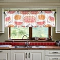 thumbnail image 3 of Yayeee Kitchen Curtains Tier Set of 2 Light Filtering 57"x36" Over Sink Window Panels, Citrus Slice, 3 of 7
