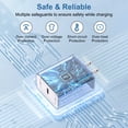 thumbnail image 6 of USB C Charger Block Fast Charging, PD 20W Charging Box with Type C to C Cable 6FT, USB C Block Wall Charger Adapter Charger Station Power Base Compatible for iPhone Samsung Android, Blue, 6 of 7