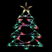 Northlight 18" Lighted Christmas Tree Window Silhouette