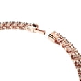 thumbnail image 3 of Pulsera de tenis Swarovski Matrix con piedras transparentes en oro rosa, 3 of 4