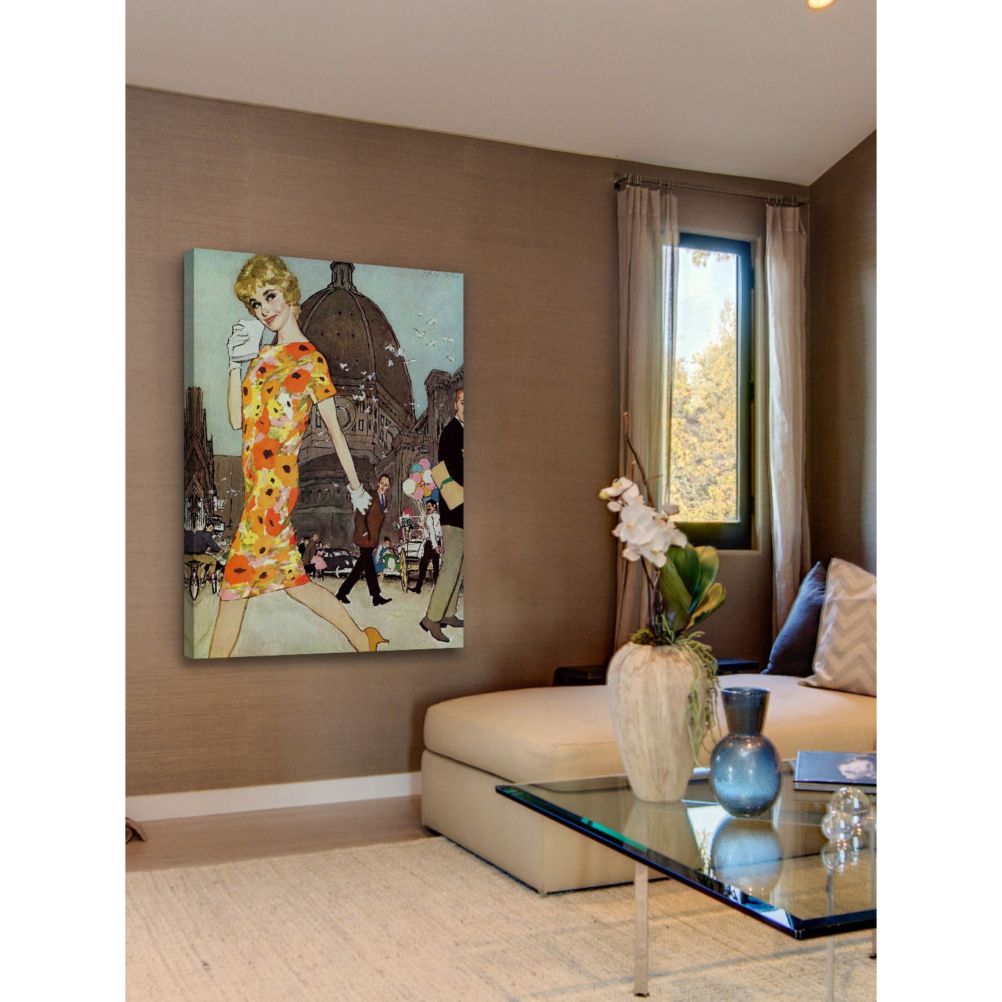 "The Stranded Blonde" by Joe de Mers Painting Print on Canvas