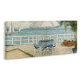 thumbnail image 3 of Stupell Industries Coastal Restaurant Overlook Landscape & Nature Painting Wrapped Canvas Canvas Art Print Wall Art, 24 x 10, 3 of 7