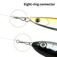thumbnail image 4 of NIBOLOG 10Pcs Figure-Eight Ring Connectors High Stability Sturdy Small Size Fishing Gear Fishing Connector for Outdoor Fishing, 4 of 8