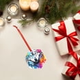 thumbnail image 6 of Hirioo Cool Colorful Wolf for Acrylic Christmas Pendant Hanging Christmas Tree Ornaments, Car, Home, Office Gift Decor-Hexagon, 6 of 7