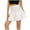 White, variant on Summer Skirt Saving! Jerdar Women's Casual High Waist Solid Ruffled Elastic Waist Short Skirt White S