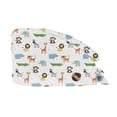 thumbnail image 4 of Scrub Cap,Working Cap with Sweatband for Women Men,Adjustable Unisex Tie Back Hat Nurse Surgical Caps, 4 of 5