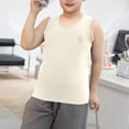 thumbnail image 6 of Bxsruta Big Kid Boys Summer Tank Tops Loose Fit Casual Sleeveless Vests Soft Pullover Tops Youth Boy Solid Color Layering Tees, 6 of 7