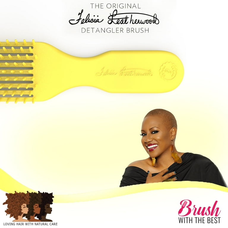 Felicia Leatherwood Detangler Brush (Yellow) - Walmart.com