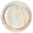 thumbnail image 3 of Elama Fine Marble 16 Piece Porcelain Dinnerware Set in Orange, Service for 4, 3 of 8