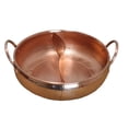 thumbnail image 2 of DOMELAY Divided Hot Pot Pan Kitchen Supply Shabu Shabu Pot for Home Party Restaurant 32cm, 2 of 9