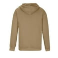 thumbnail image 4 of Evdexr Oversized Hoodie Mens Pullover Zip Up Drawstring Long Sleeve Hiking Coat Fall Hooded Lightweight Fleece Sweatshirts Solid Slim Fit Jacket Camel M, 4 of 6