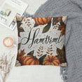 thumbnail image 2 of PHYHOO Fall Pillow Covers, Pumpkins Autumn Thanksgiving Decor, Farmhouse Throw Pillow Cushion Cases for Home Party Sofa Couch (Orange), 2 of 5