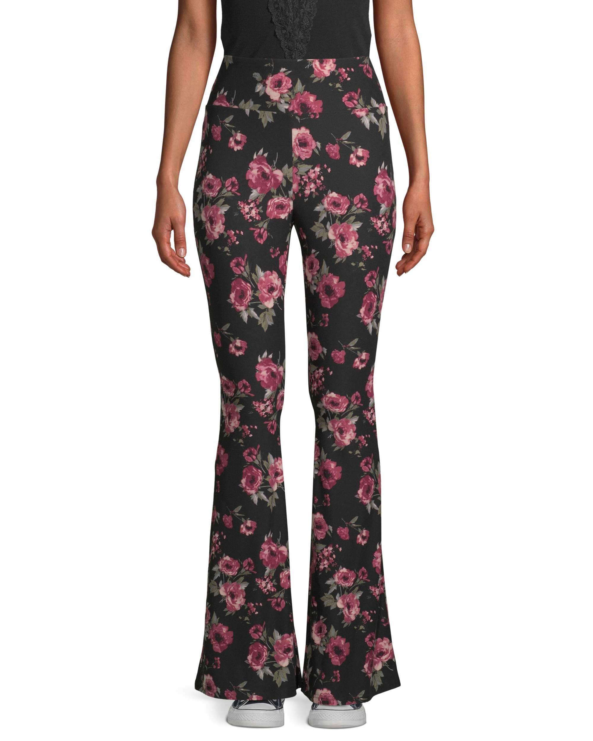 juniors flared yummy knit pants