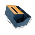 thumbnail image 2 of PAMINGONO 1Pack Tissue Paper Dispenser Blue Plastic Rectangular for Bathroom Storage Containers for Napkins, 2 of 8