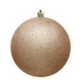 thumbnail image 1 of 2.75 in. Cafe Latte Plastic Glitter Ball Ornament - 12 Per Bag, 1 of 1