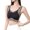 Black, variant on Amber Glow Printed Bra Seamless Lift Support Full Coverage Side Smoothing Sleep Bralette Beige XL