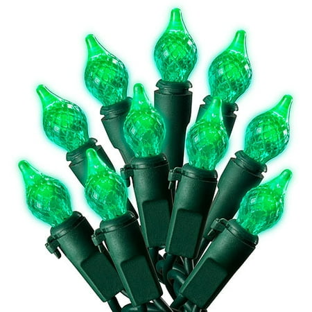 holiday time led c4 teardrop christmas lights green 60 holiday time led c4 teardrop christmas lights green 60