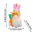 thumbnail image 2 of Puntoco Muñeca De Pascua C [Sombrero Naranja Conejo Zanahoria Naranja], Decoración Del Hogar, 2 of 2