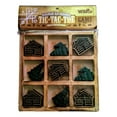 thumbnail image 3 of Handmade Old Fashioned Wooden TIC-TAC-TOE Game, LOG CABIN & PINE TREES, Wilcor, 3 of 3