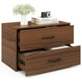 thumbnail image 6 of Giantex 2-Drawer Stackable Dresser, Lateral File Cabinet, Drawer Chest w/Anti-Topping Kits, Walnut, 6 of 6