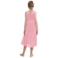 thumbnail image 5 of renvena Lyrical Dance Dress for Girls Flowy Chiffon Skirt Contemporary Ballet Tutu Leotard Dancewear Pink 16, 5 of 7