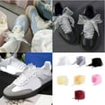 thumbnail image 2 of Durablility Flat Organza Shoelaces 100cm/120cm Long for Kids Teens Athletic Shoes Trainers, 2 of 8