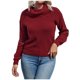 thumbnail image 2 of Puntoco suéter moda mujer manga larga pulóver Patchwork camisa suelta suéter tops liquidación de Navidad Puntoco Puntoco-5206, 2 of 9