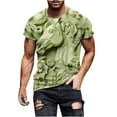 thumbnail image 6 of ZCFZJW Big and Tall Regular Fit Graphic T-Shirts for Men Vintage 3D Horse Pattern Print Summer Short Sleeve Round Neck Pullover Tops Trendy Outdoor Daily Vacation Tees Shirt Green XL, 6 of 6