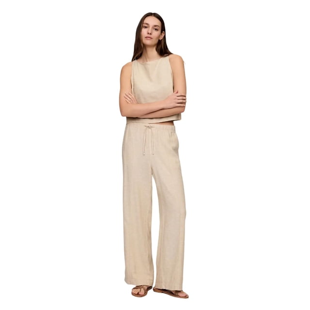 Pantalones de Lino de Pierna Ancha GAP, Talle XXL