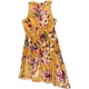thumbnail image 2 of bar III Vestido asimétrico ajustado y acampanado para mujer, Amarillo, 8, 2 of 2