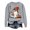 Grey, variant on Women's Halloween Sweatshirt Cute Ghost Graphic Pullover Tops Funny Novelty Pumpkin Print Crewneck Sweatshirts (Grey, XXL)