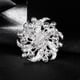 thumbnail image 4 of Broche Pin Cuerpo Color Marfil Cristal Brillante Simulado, Joyería Cristal Rhinestone Flor Conjunto para Decoración De Ramo De Boda, 4 of 5