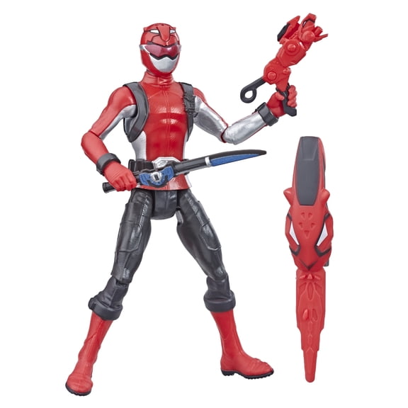 Power Rangers: Beast Morphers Red Ranger Kids Toy Action Figure for Boys and Girls (6")