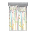 thumbnail image 2 of Ambesonne Japanese Fitted Sheet & Pillow Sham Set, Pastel Colorful Trees Art, Twinxl, Multicolor, 2 of 3
