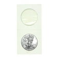thumbnail image 2 of Guardhouse American Silver Eagle Crown Paper Mylar Coin Flips 2.5 x 2.5, 100 pack, 2 of 3
