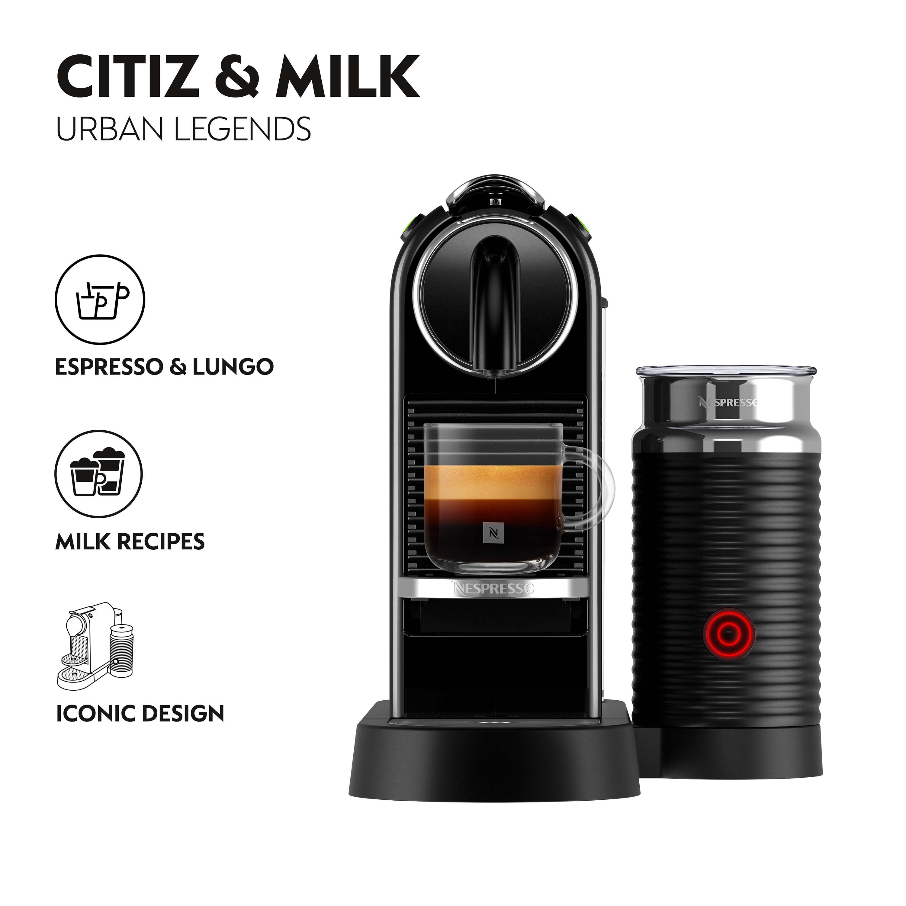 Nespresso CitiZ & Milk Espresso Machine by De'Longhi with
