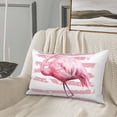 thumbnail image 5 of Lsque Flamingo Pattern Pillow Case – Soft & Cozy Throw Pillow Cover, Hypoallergenic Cushion Case for Sleeping Women with Envelope Closure-16"x24", 5 of 6