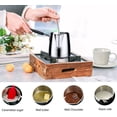thumbnail image 2 of ABCISI Turkish Coffee Pot, Stainless Steel Milk and Coffee Warmer, Ibrik Cezve Arabic Briki Coffee Pot, Chocolate and Butter Melting Pot with Heat Resistant Handle, 20 OZ, 600 ML, 2 of 7