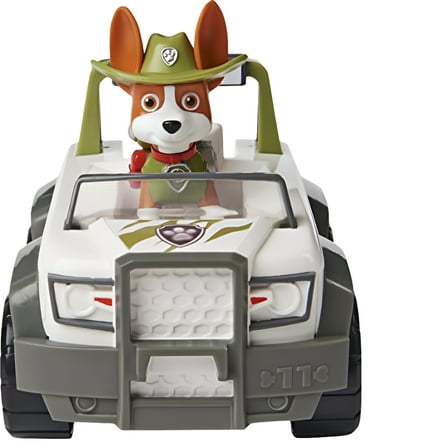 Paw Patrol, Tracker?s Jungle Cruiser Vehicle with Collectible Figure, for Kids Aged 3 and up