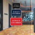 thumbnail image 6 of Signs ByLITA Classic Framed Judge's Chamber Door or Wall Sign Durable ABS Plastic | Laser Engraved | Easy Installation | Courtroom Sign (Black /Gold) - Small, 6 of 9